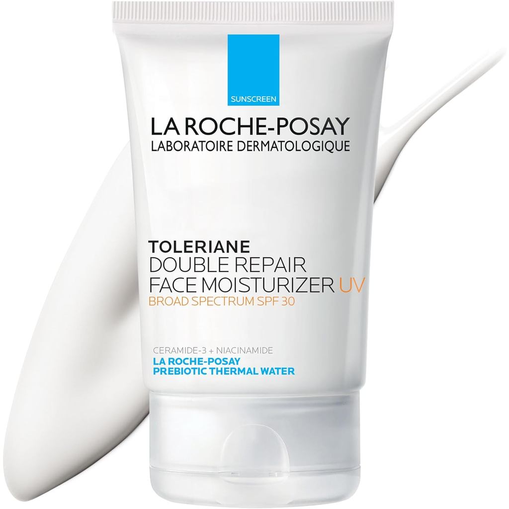 Toleriane Double Repair UV Sunscreen Facial Moisturizer, บรรจุครีมกันแดด 30 Daily Facial Moisturizer