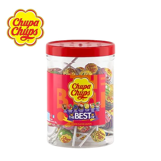 Chupa Chups Classic Best Of อมยิ้ม จูปาจุ๊ปส์ เดอะ เบสท์ ออฟ 55 ไม้ คละรส