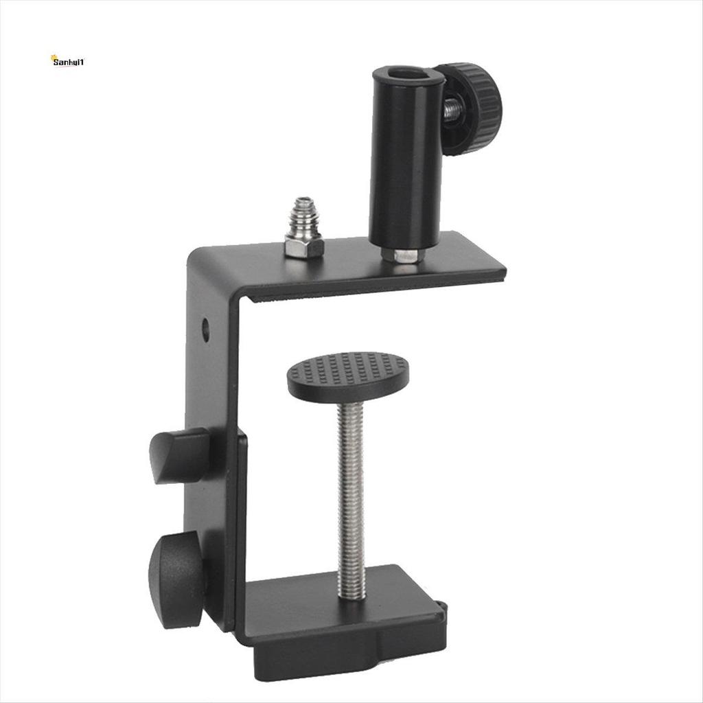 Heavy-Duty โต๊ะตาราง Mount Clamp สําหรับไมโครโฟนแขนขาตั้งผู้ถือโคมไฟตั้งโต๊ะวงเล็บ CLAMP พร้อมอะแดปเ