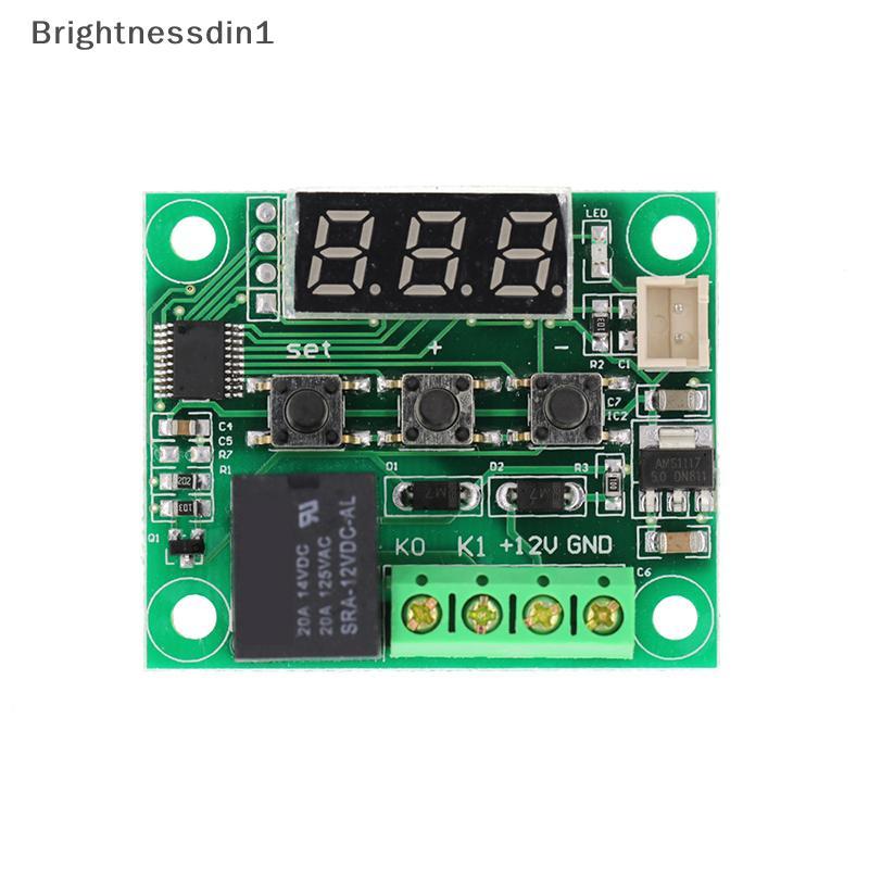 [Brightnessdin] โมดูลสวิตช์ควบคุมอุณหภูมิ XH W1209 จอแสดงผล LED Digital Thermostat Controller โมดูลบอร์ดกันน้ํา NTC Probe Bq