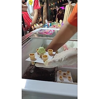 โคนไอติมจิ๋ว โคนมินิ พร้อมส่ง แบบ 4 ห่อ 500 ชิ้น และ 1 ลัง 1000 ชิ้น โคนกรอบอร่อย
