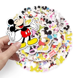 50 ชิ้นตลก Disney Mickey การ์ตูน Graffiti สติกเกอร์กันน้ําสําหรับ DIY โทรศัพท์แล็ปท็อปโน้ตบุ๊คกีตาร์จักรยานหมวกกันน็อครถตกแต่ง Decal