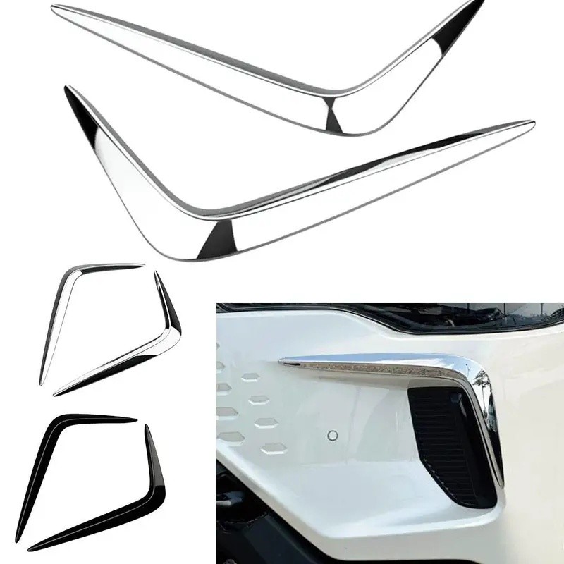 สําหรับ Toyota Corolla Cross 2025 2026 ABS อุปกรณ์กันชนหน้าหมอก Anti-Collision Bright Light ตกแต่งแถ