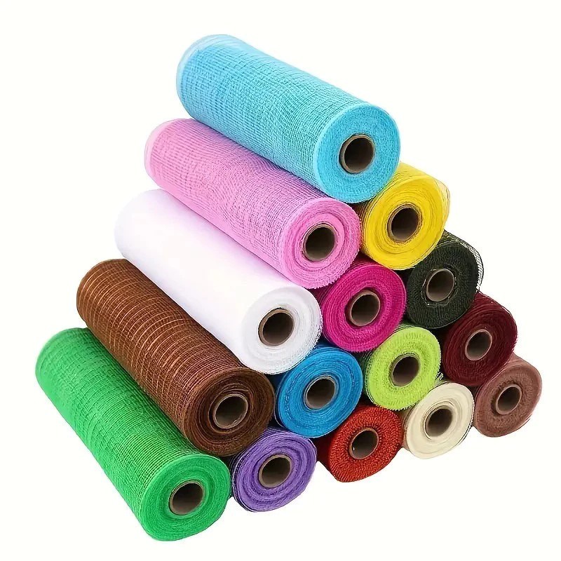 (27cm x7m) GLITTER MESH - แบบสั้น - ตกแต่ง - ช่อดอกไม้ - กระเช้าของขวัญ - Thai Son VN