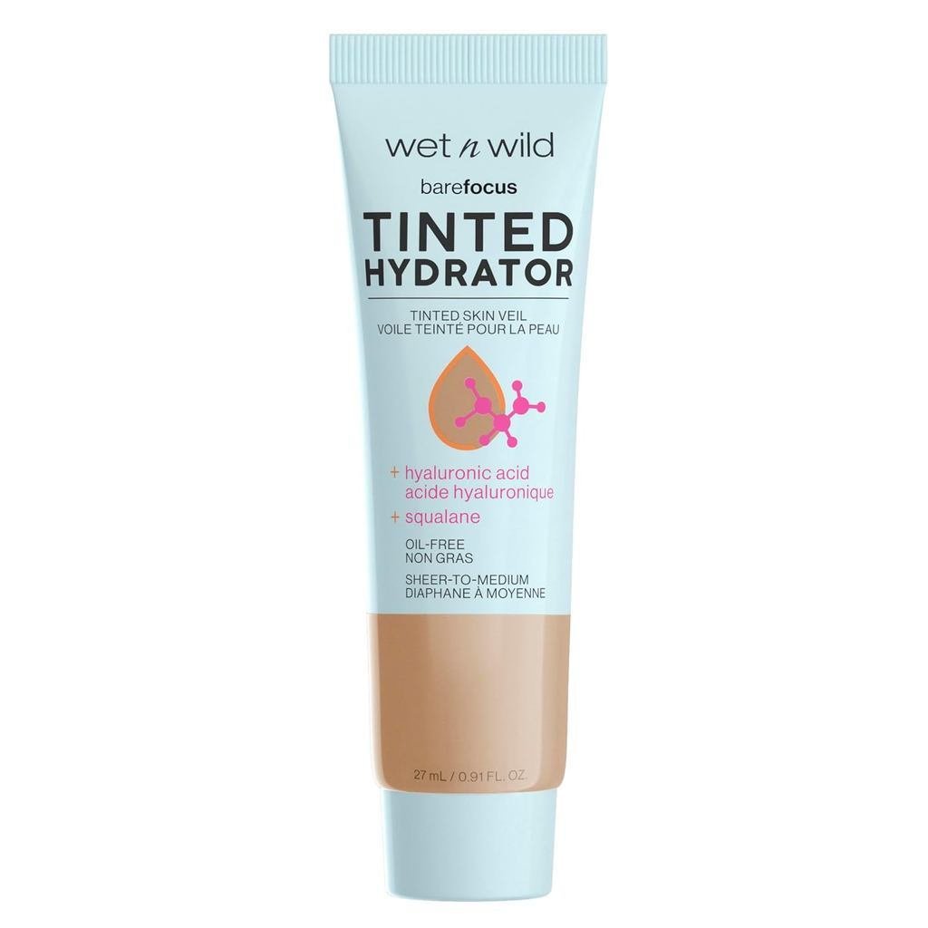WetnwildBareFocusTintedHydratorTintedVeil,LightweightBildildildaCid&VeganSqualane,Semi-MatteFinish,C