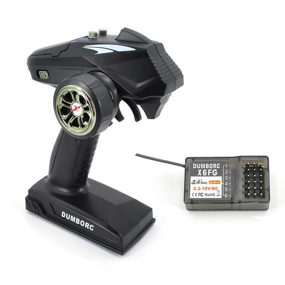 Mi DumboRC X6 RCเครื่องส่งสัญญาณ 2.4G 6CHพร้อมX6FG/X6F GyroรีโมทคอนโทรลสำหรับRCรถถังเรือRCของเล่นชิ้