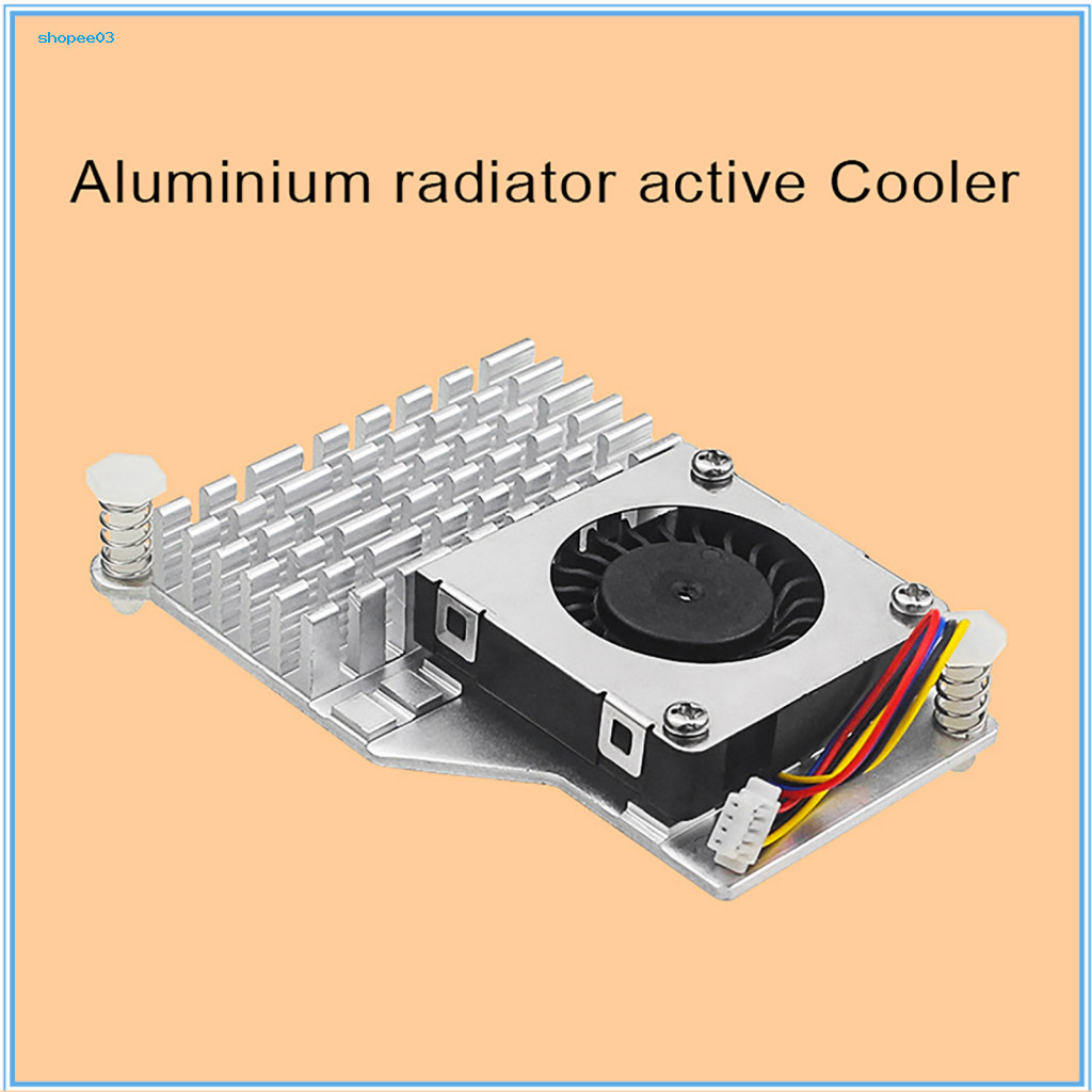 [Ky] Active Cooler Replacement Active Cooler with 4pin Pwm Fan Active Cooler for Raspberry Pi 5 Alum