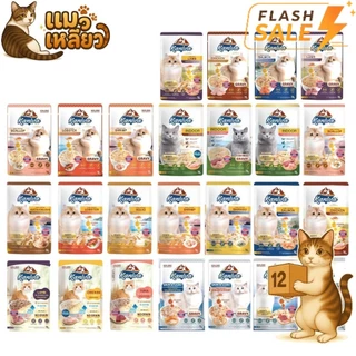 [Flash Sale] (ยกโหล 12 ซอง) Kaniva คานิว่า เปียกแมว ซอง เพาซ์ เกรดพรีเมี่ยม อาหาร เปียกแมว คานิว่า