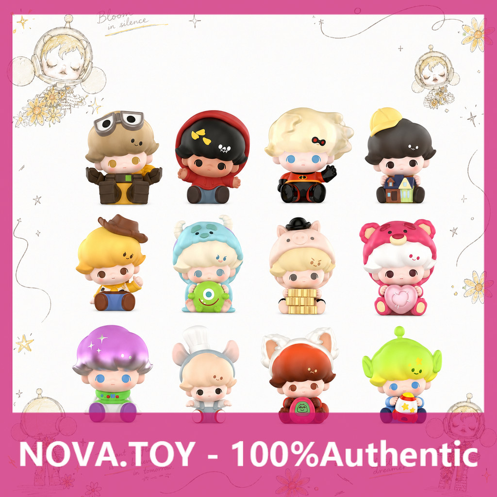 P POPMART DIMOO WORLD x PIXAR Co-Branded Series กล่องปริศนาตุ๊กตาน่ารัก