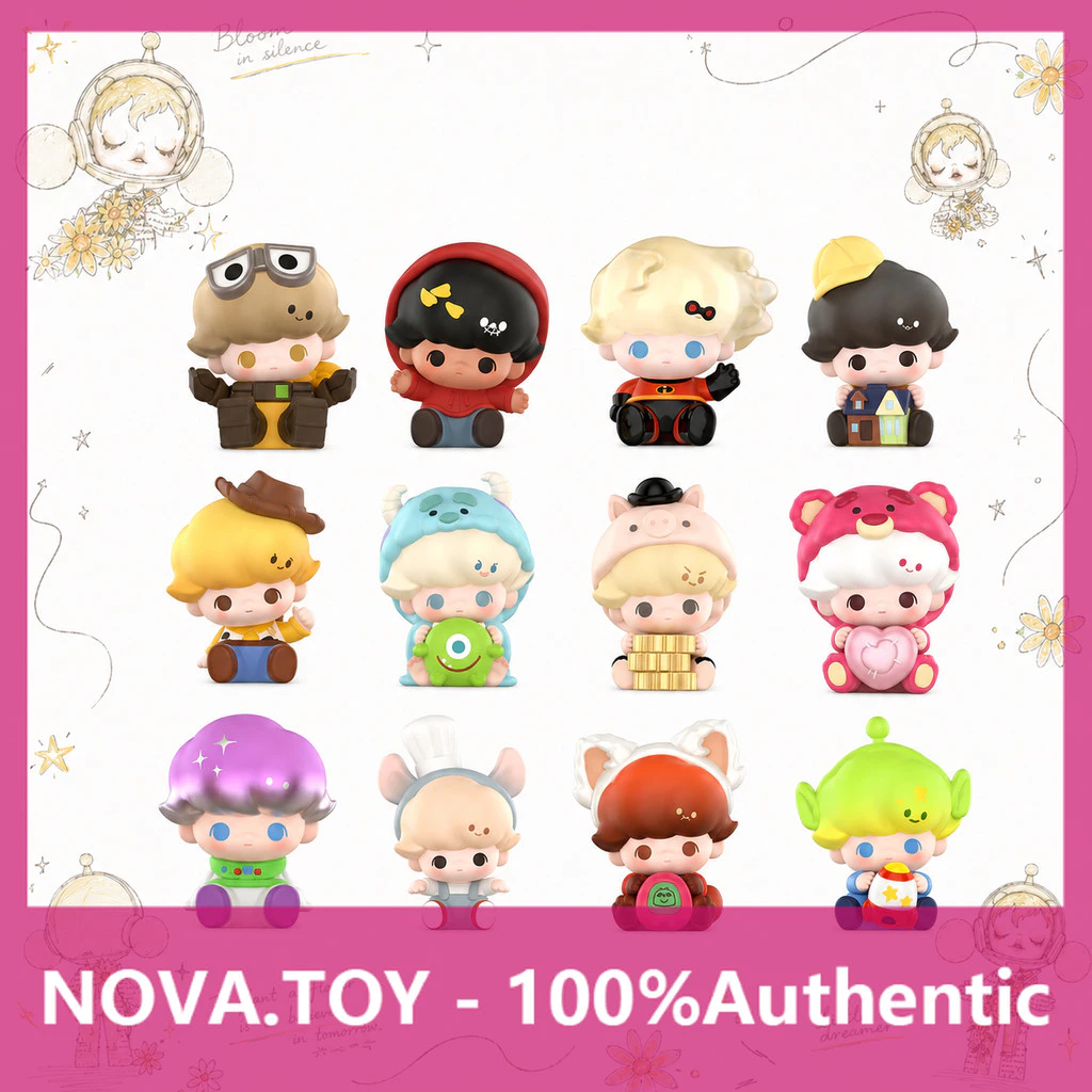 P POPMART DIMOO WORLD x PIXAR Co-Branded Series กล่องปริศนาตุ๊กตาน่ารัก