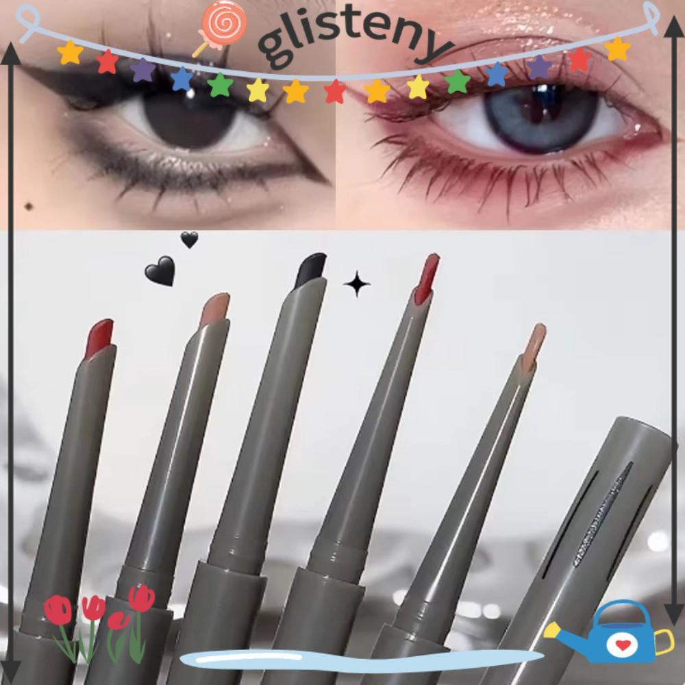 GLISTENY Rose Red Eyeliner, Matte Long-lasting Wine Red Eyeliner, สูตรกันน้ําธรรมชาติ Easy To Color 