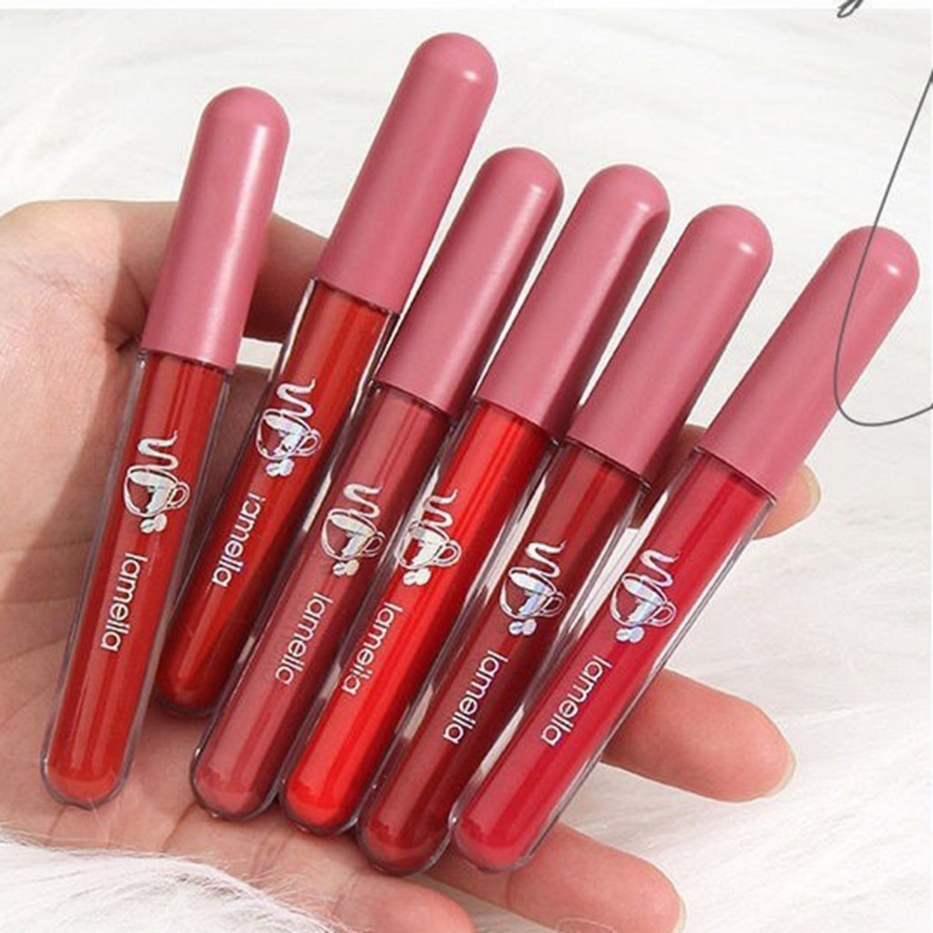 ลิปสติกเนื้อแมทกํามะหยี่ -คราบริมฝีปากเม็ดสีสูงติดทนนานสําหรับผู้หญิง