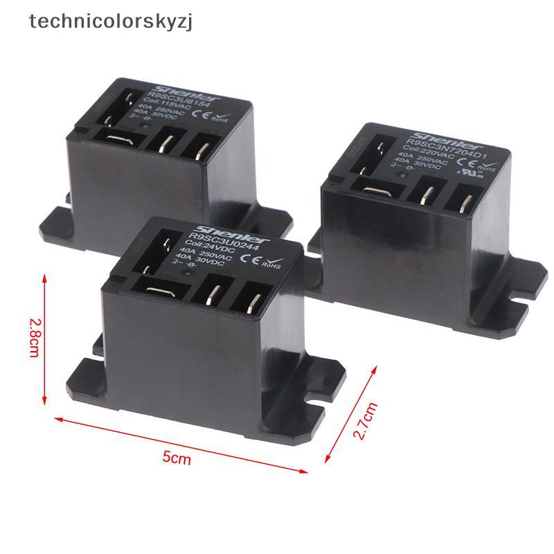 TECH R9SC3N7204D1 รีเลย์ทดแทนประเภทเดียวกัน NT90TPNCE220CB 220V 115V 24V 40A กระแสไฟสูง DDC