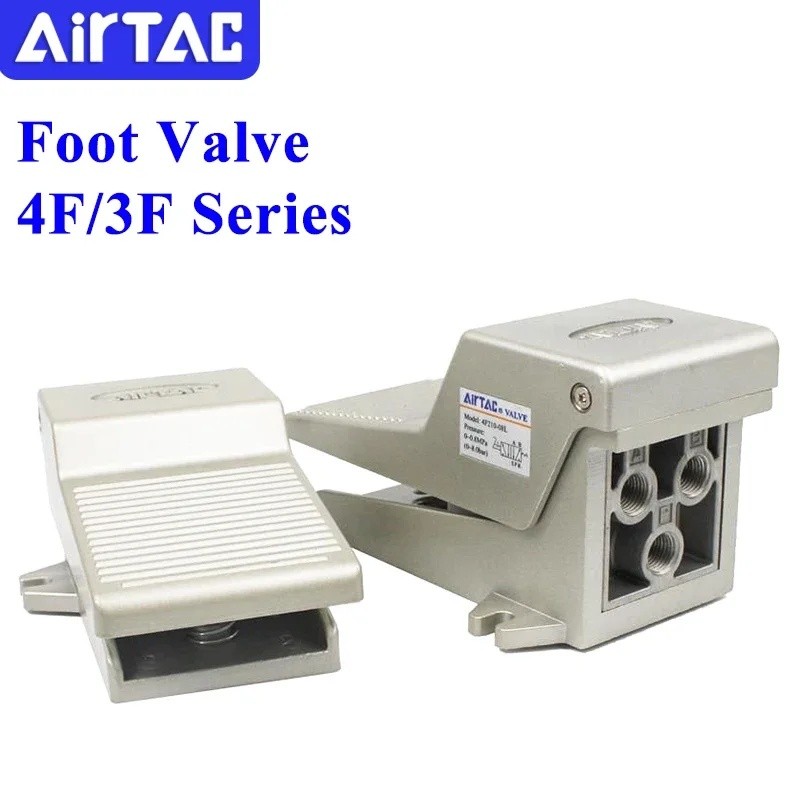 Airtac เท้าวาล์วนิวเมติกเท้าเหยียบวาล์ว Cylender ควบคุม 4F210-08L 3F210-08 กระบอก Controller เหยียบ 