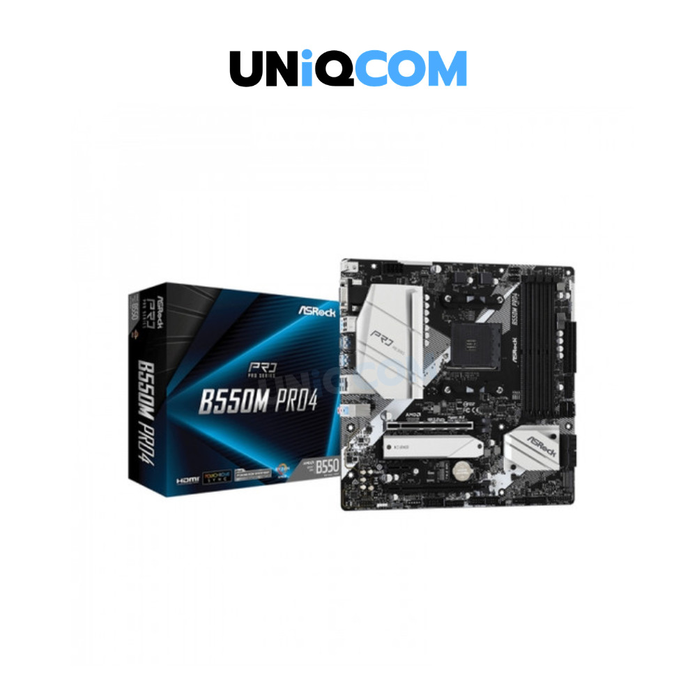 ASROCK เมนบอร์ด MAINBOARD (AM4) B550M PRO4 DDR4