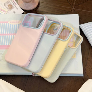 เคสมือถือ For iPhone 13 17 Pro Max Case For iPhone 15 14 16 Pro Max 15 Pro Max เคสโทรศัพท์ลายมาการองสีสันสดใสน่ารักสดใส