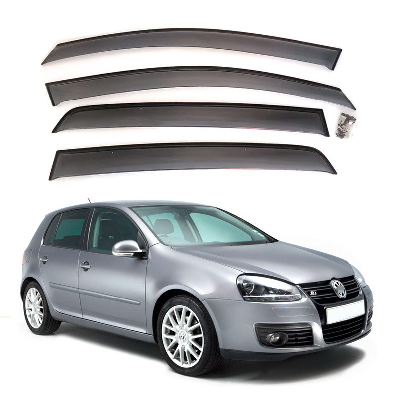 คุณภาพสูง-Volkswagen Golf 5 Rain Block ฉีดหน้าต่าง Rain Eyebrow Rain แถบกันฝน VW Golf MK5