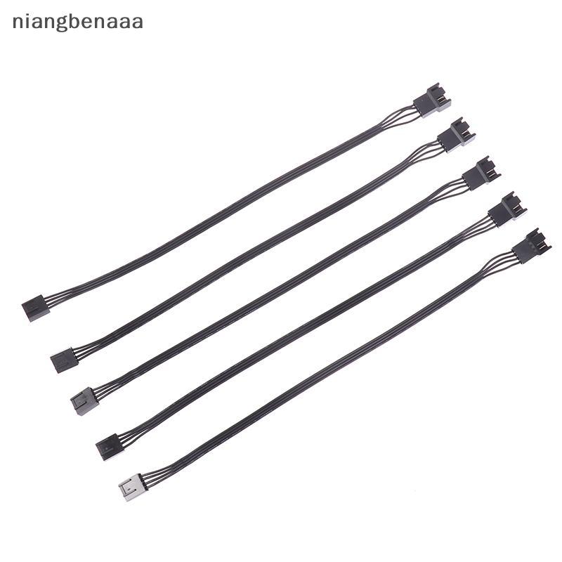 (niangbenaaa) 5PCS 4Pin PWM CPU พัดลมสายไฟอะแดปเตอร์พัดลมคอมพิวเตอร์ขยายสายไฟอุปกรณ์เสริม 24AWG ใหม่