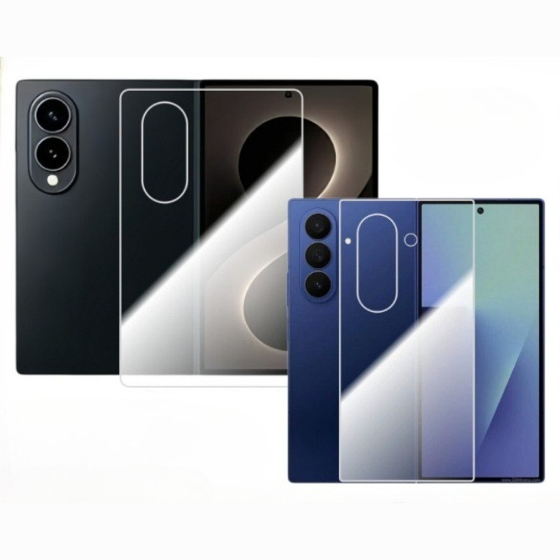 กระจกด้านหลัง HD แบบใสสําหรับ Samsung Galaxy Z Fold8 9H กระจกนิรภัยสําหรับ Zfold8 Ultra zfold8U Anti Scratch กลับป้องกันฟิล์ม