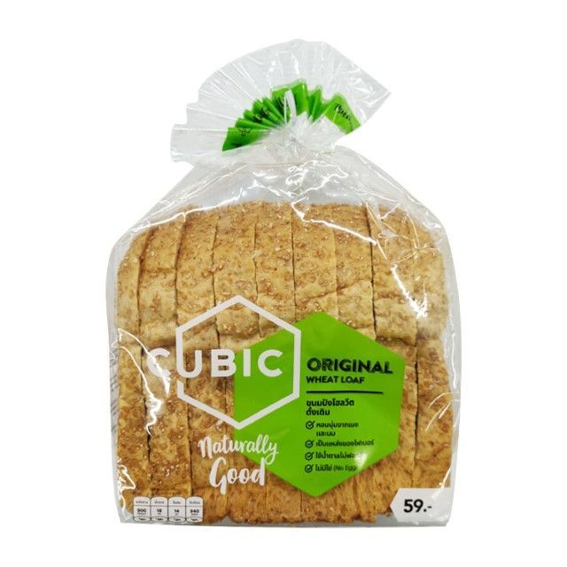 คิวบิก ขนมปังโฮลวีตดั้งเดิม Cubic Wheat 360g.