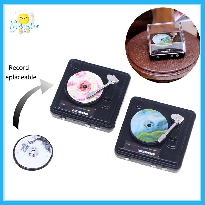 [Inthehot-t] 1:12 Dollhouse Miniature CD Player Disc Player Home Model Decor ของเล่นตุ๊กตาเครื่องใช้