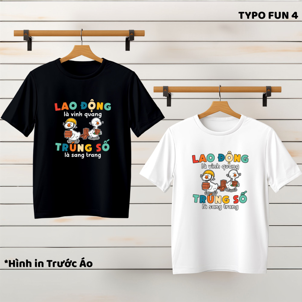 Work Slogan Cotton T-Shirt Is Glory Wins Gear Is Luxury, Cool Typo Fun 4.34 [เวียดนาม FC]