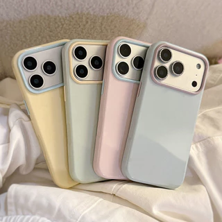 ❤️เคสไอโฟน Case For iPhone 11 17 16 15 13 14 12 Pro Max เคสไอโฟน11 เคสโทรศัพท์ทรงเพรียวบางสีสันสดใส