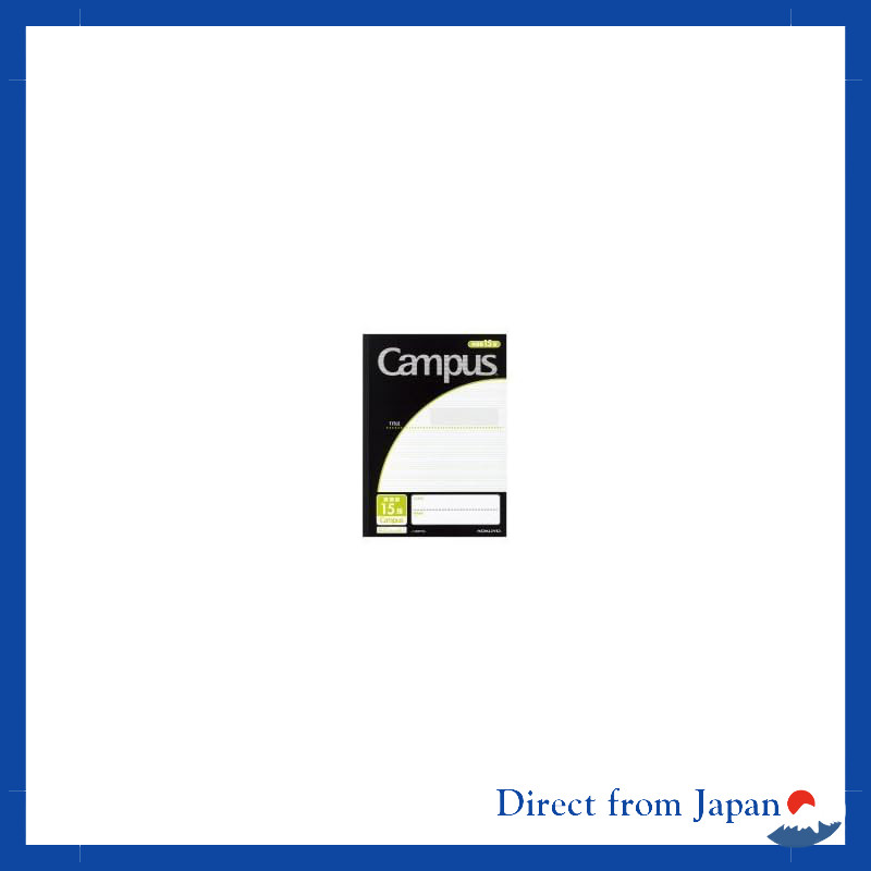 Kokuyo Campus Notebook Semi B5 (Subject-Specific) English Study Rule 15 Rows (3mm Rule) No. 30F15ND 