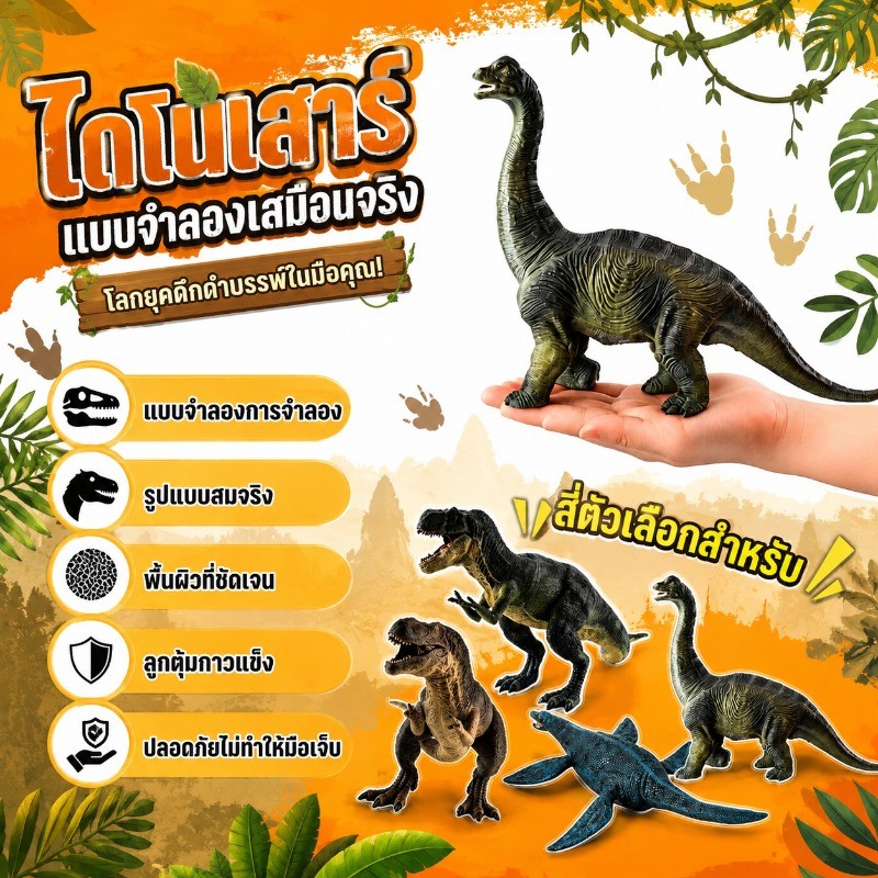 ไดโนเสาร์ โมเดลไดโนเสาร์ โมเดลไดโนเสาร์และมังกร ยาง โมเดล ไดโนเสาร์ยาง จูราสสิคโลก ทีเร็กซ์ ของเล่นไดโนเสาร์