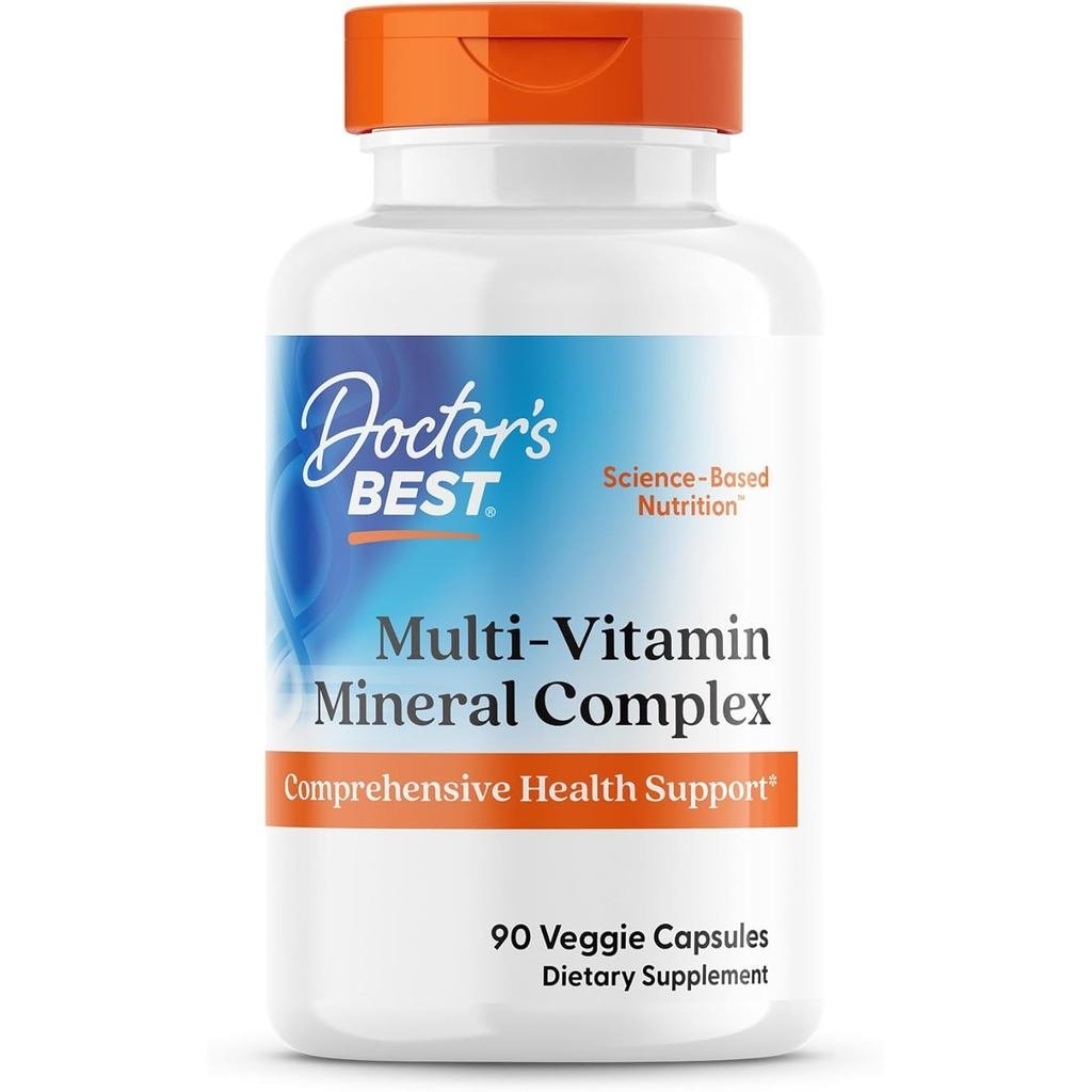 Doctors Best Multi-Vitamin Mineral Complex - Daily Vegan Multivitamin for Women & Men, Vitamins A, C