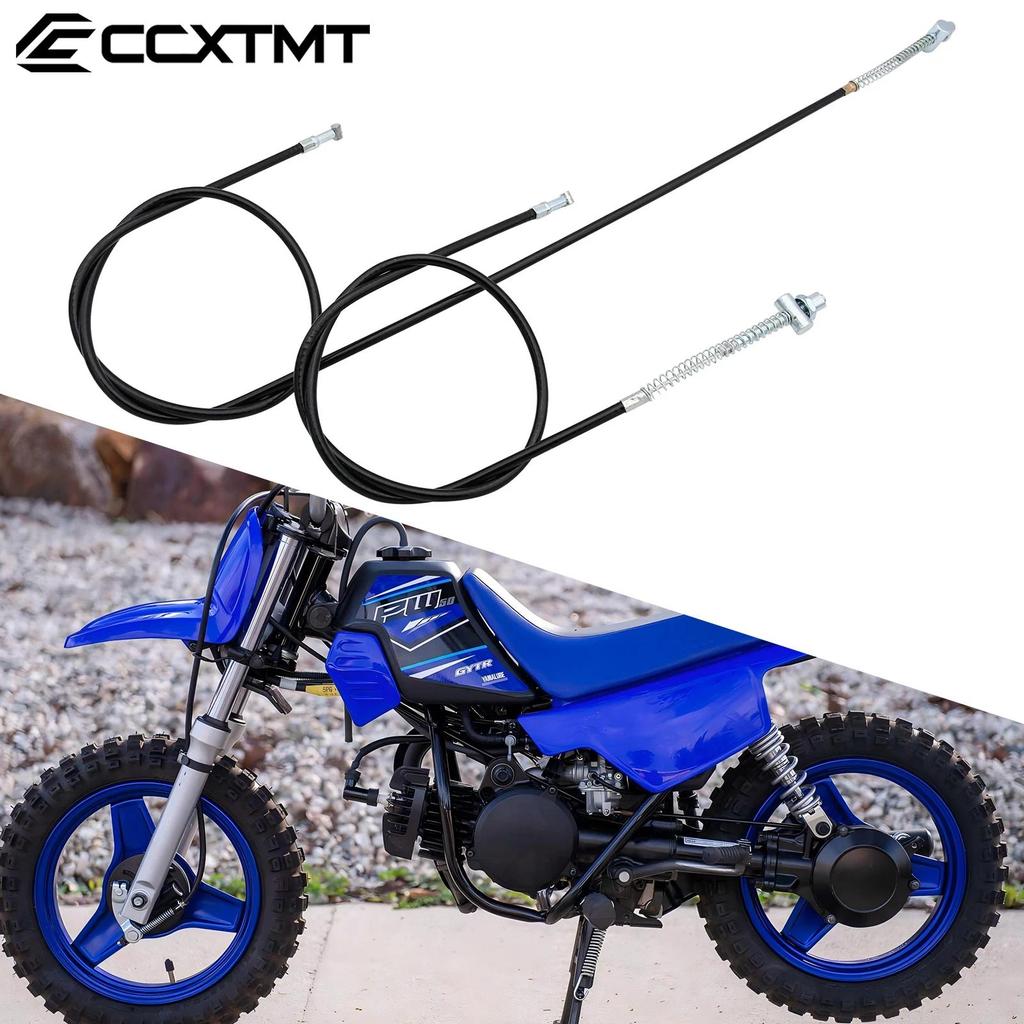 gรถจักรยานยนต์ด้านหน้าและด้านหลังสายเบรคกลองสายเบรคสําหรับ Yamaha PW50 PW 50 PY50 PY 50 1981-2009 จั