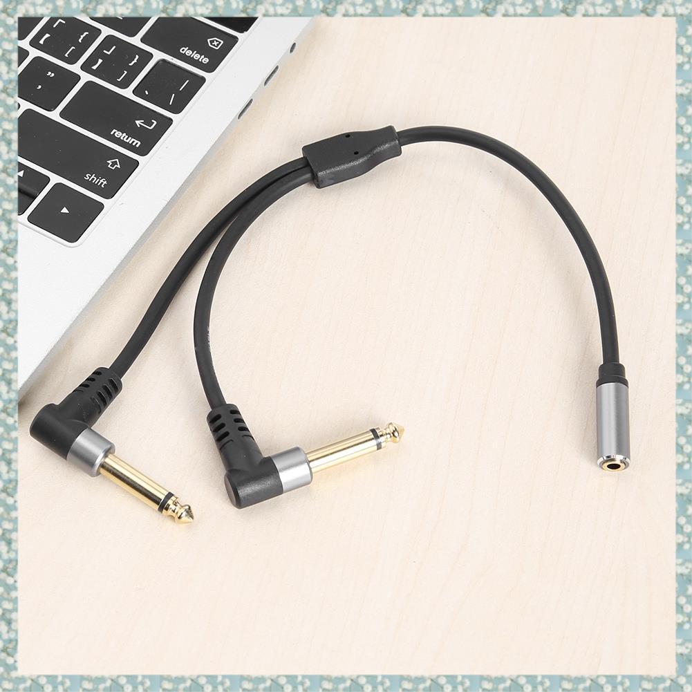 [h5bl3j6wj.ph] ซ็อกเก็ต 1/8 นิ้วถึง 1/4 นิ้วปลั๊ก Y Splitter อะแดปเตอร์สาย 0.24M 3.5 มม.สเตอริโอหญิง