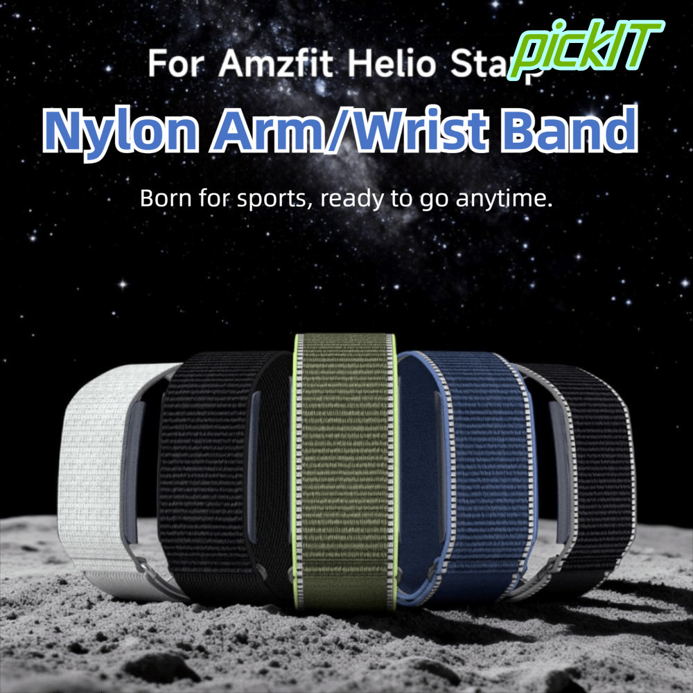 PICKITTH สายรัดฟิตเนส Tracker, การออกแบบห่วงปรับ Sport Band Bicep Band, ไนลอน Breathable Arm/Ankle B