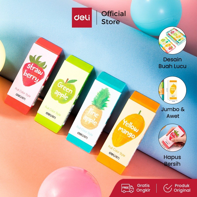 Deli Jumbo Eraser Fruit Theme Design W71050