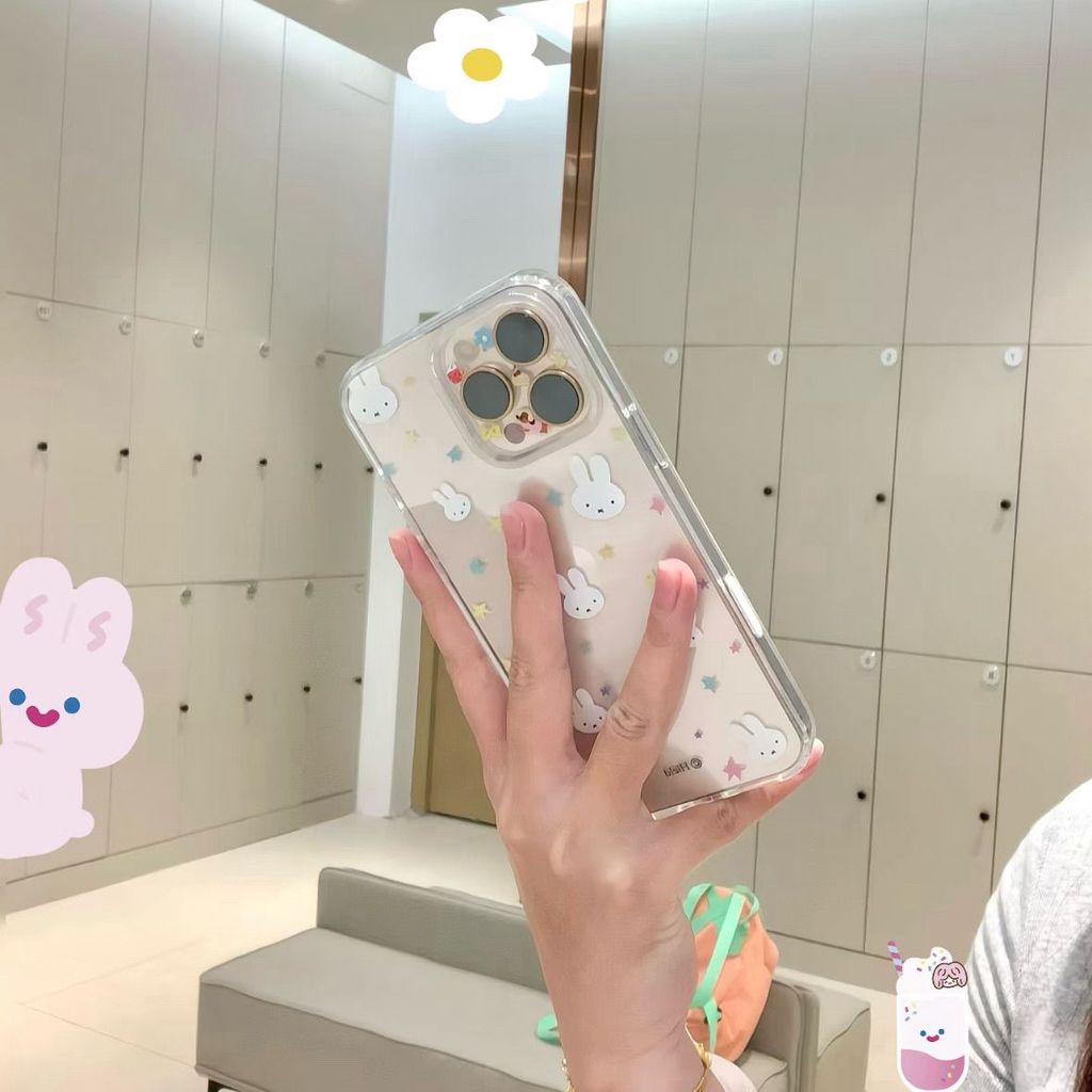 Miffy Star สําหรับ iPhone 1716 promax 14pro1312 เคส 11XRXS โปร่งใส