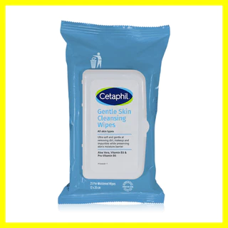 Cetaphil Gentle Skin Cleansing Wipes 25 Sheet เซตาฟิล เจนเทิล สกิน คลีนซิ่ง ไวพส์.