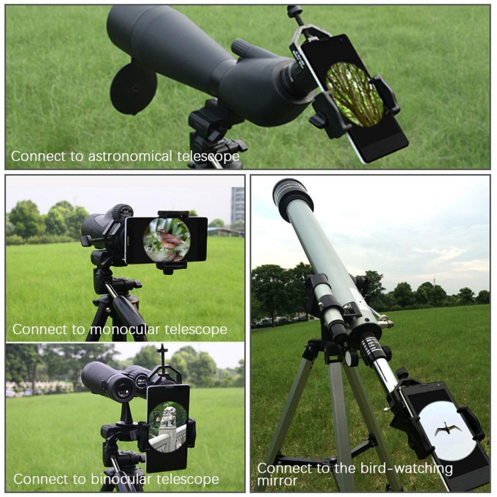 Alwaysonline Telescope Phone Adapter โทรศัพท์มือถือ Mount Plastic สําหรับ Spotting Scope สมาร์ทโฟนสี