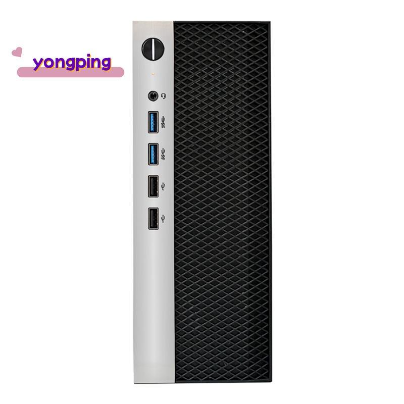 เคสคอมพิวเตอร์ Mini ITX แชสซี HTPC พร้อม 4XUSB รองรับ PSU 1U เข้ากันได้กับเมนบอร์ด MINI-ITX