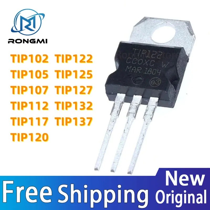 20PCS TIP102 TIP120 TIP122 TIP127 TIP142 TIP147 ทรานซิสเตอร์ TIP142T TIP105 TIP112 TIP125 TIP132137 
