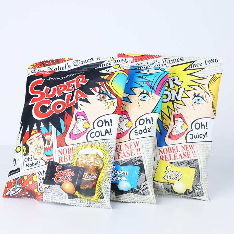 Nobel Super Sour Lemon Candy Nobel Super Sour Candy รสโซดา Benit Sour Candy รสมะนาว LSS8326 @