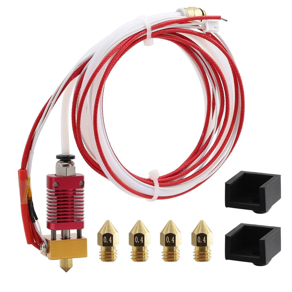 3 Hotend อัพเกรด,ประกอบ mk8 Extruder 3D เครื่องพิมพ์ Hotend ชุด 24V 40W สําหรับ Creality Ender 3/End