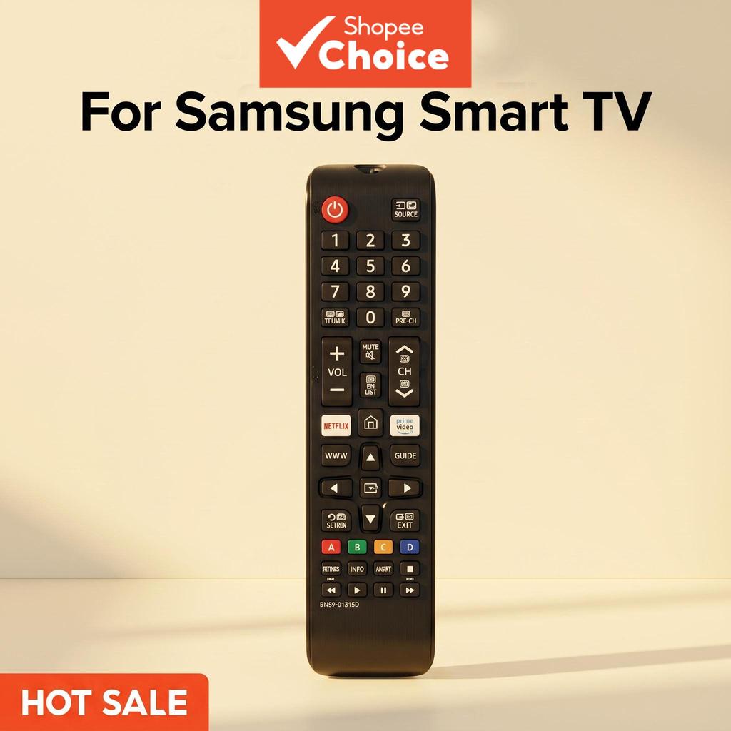 เหมาะสําหรับรีโมททีวีสมาร์ท Samsung, จอโค้งแอลอีดี Samsung และทีวีแอลอีดีทุกรุ่น