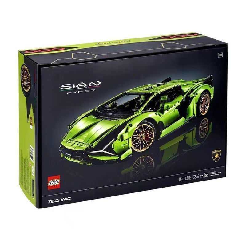 [] [ผลิตภัณฑ์สําเร็จรูปตู้โชว์] 42115 Lamborghini Sports Car Mechanical Group Series ประกอบของขวัญโม