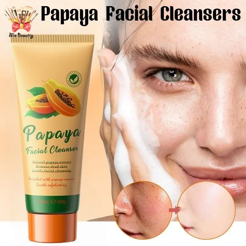 Papaya Facial Cleansers Foam Cleanser Papaya Face Wash Cleansers Control Brightening Skin Care EXXI