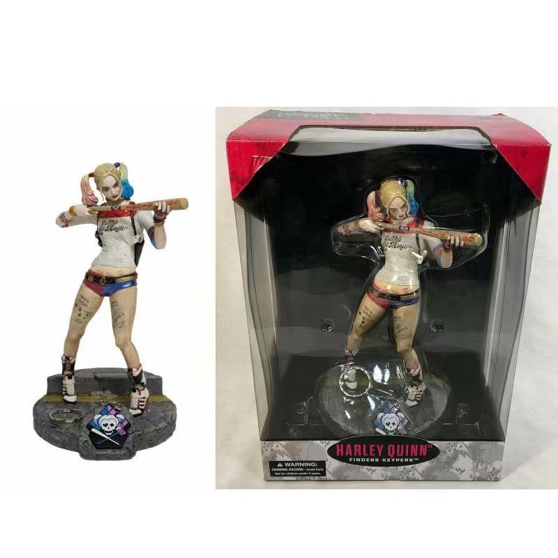 NECAPVC วัสดุ Batman Suicide Squad Harley Quinn Harley Quinn ตุ๊กตาตกแต่ง