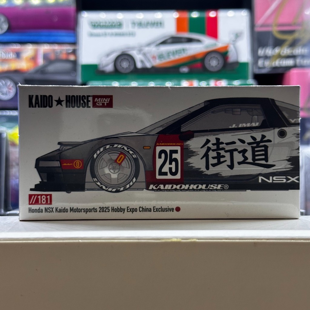 MINIGT KAIDOHOUSE 1/64 Honda NSX2025 North Exhibition Limited, No. 181,สีแดงสีขาวจับคู่แบรนด์ใหม่ที่