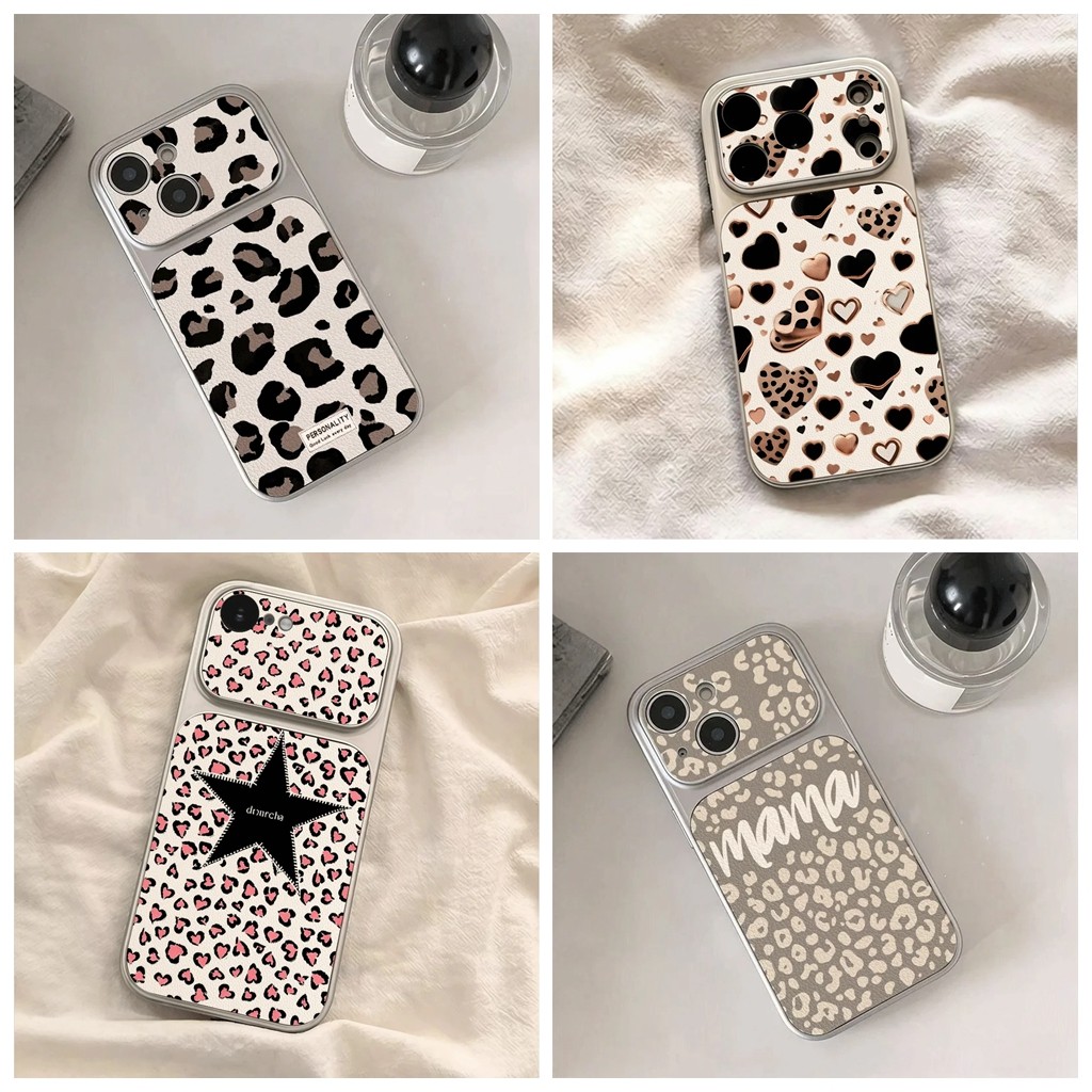 Litchi Skin Texture เคสโทรศัพท์สําหรับ Motorola Moto G15 Power G17 หรูหรา Cool เสือดาวพิมพ์สําหรับ M