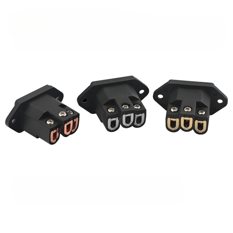 FURUTECH FI-06 (R) เครื่องขยายเสียง HiFi หญิง IEC Connector Rhodium Solder-free Machine Inlet Socket