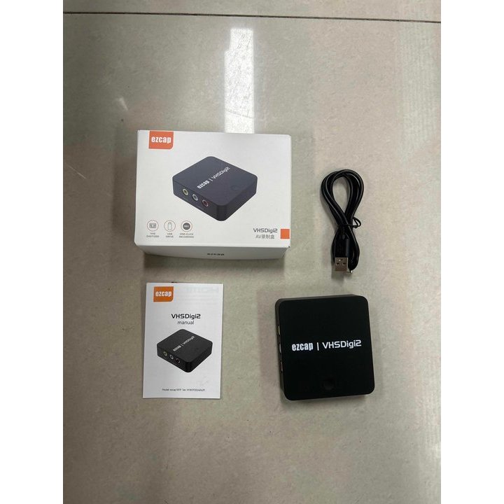 Ezcap181P AV Recorder กล่องจับภาพวิดีโออินพุต HD Out แปลงอะนาล็อกดิจิตอลจาก VHS VCR เครื่องเล่น DVD