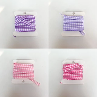 ♡ พร้อมส่ง | (5 หลา) Scott Ribbon โบว์ ริบบิ้น ลายสก็อต ขนาด 6 mm / 0.6 cm